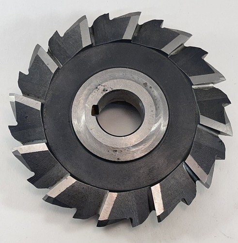 Horizontal Angled milling cutter 5" x 3/4" x 1" bore SC15 D5