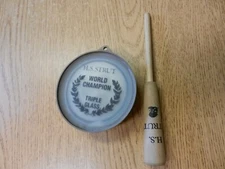 H.S. Strut World Champion Triple Glass Turkey Friction Pot Call W/ Striker Used