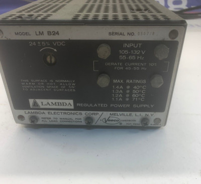 Lambda LM B24 DC Modular Power Supply 105-132 VAC 24 VDC 1.4 Amps NOS ...