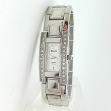 Damen Luxus Armbanduhr mit Strass Steinen Metallarmband analoge Quarz Uhr 300120