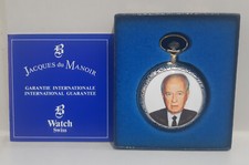 YITZHAK RABIN Commemorative Edition Swiss Pocket Watch Jacques du Manoir 90s NiB