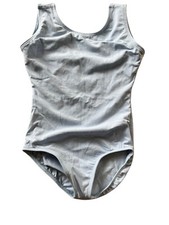 Eurotard Leotard Girls Size Med Sleeveless Light Blue Scoop Neck Dance