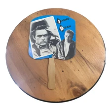 VINTAGE James Dean Cardboard Hand Paddle Fan 1984 American Postcard Co. USA