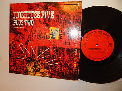 10'' LP FIREHOUSE FIVE PLUS TWO Volume Four 1953 Good Time Jazz L-16 Rare