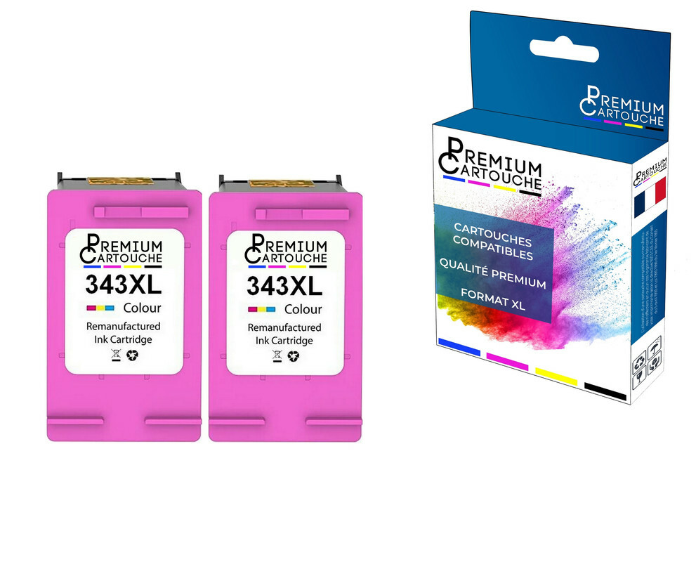 Cartouche HP 343XL couleur double pack pour en finir avec les pannes d'encre
