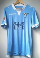 Trikot Lazio 14/15 "Je Suis Charlie", Match Worn, COA, Stefano Mauri 