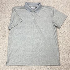 Goodfellow  Co Polo sz XL Gray Moisture Wicking Stretch Active Minimalist