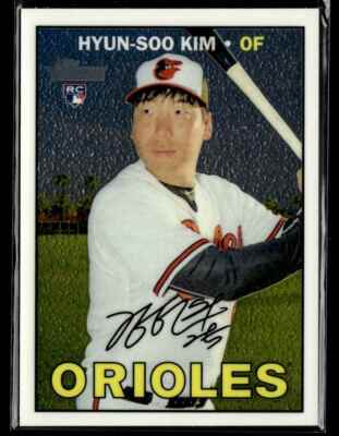 2016 Topps Heritage Chrome Hyun-Soo Kim RC #493/999 Baltimore Orioles #721