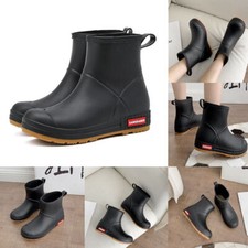 Wellies Shoes Wellington Ankle Short Boots Women Men Outdoor Rain Boots Size 5-9