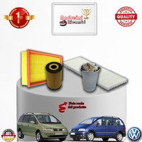 Set Service 4 Filter VW Sharan 1.9 Tdi 85KW 115CV Von 2003-> 2010