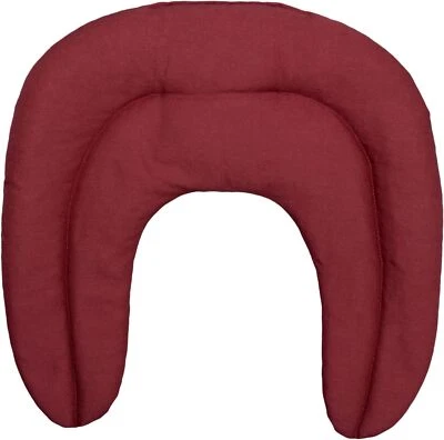 GIRAFFENLAND Nackenhörnchen mit Kammer | weinrot | Leinsamen, Kirschkerne, Dinkel, Raps