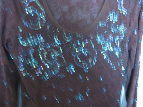 Haven Bleu Women's Embellished Long Sleeve Blouse, Size Large - Picture 2 of 5