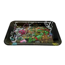 Decorative Remote Side Table Tray Chill Turtle Hero Decoration Snack plate