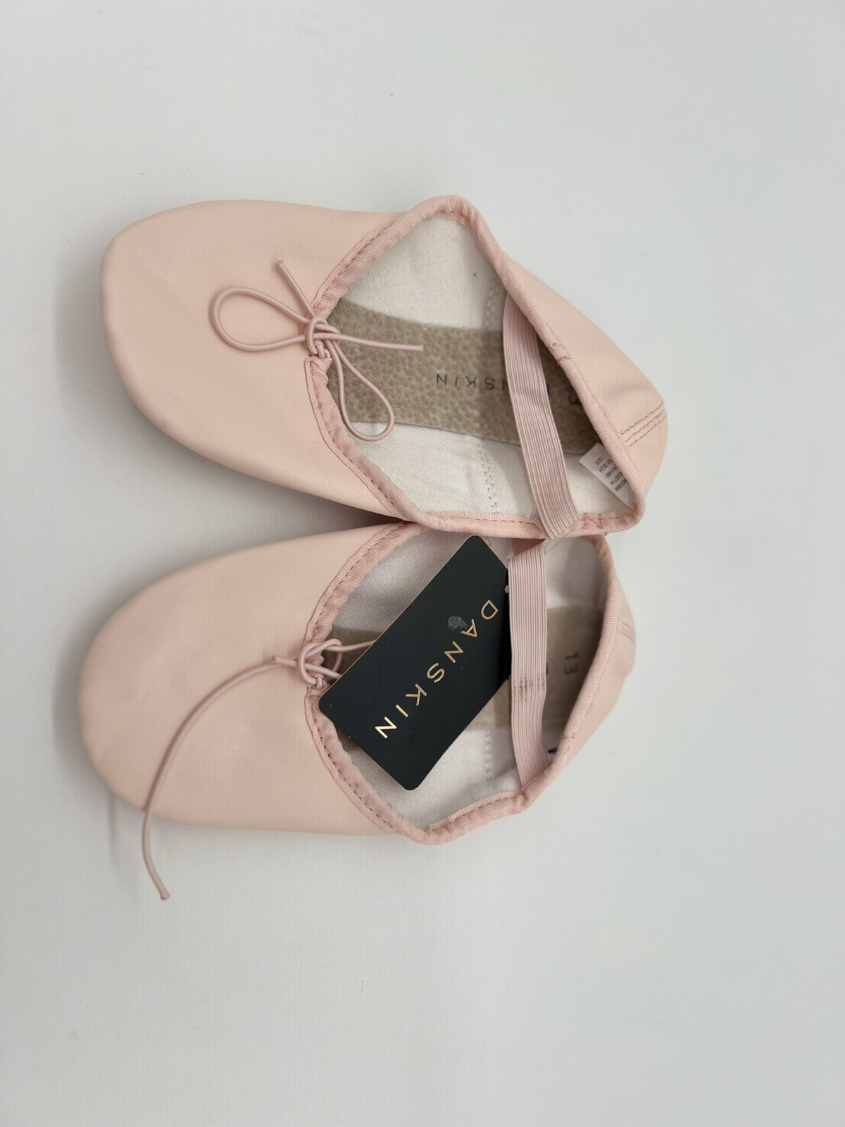 SAOLA Scarpe da ballo Freestyle Danskin rosa ciabatte ragazze taglia 13 suola in pelle NUOVISSIME