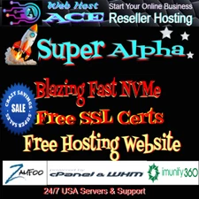 Super Alpha Reseller +Free Hosting Blog/Website/Plugin Fast SSD/NVME USA Server