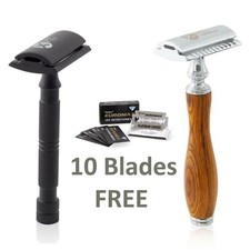 New Men Safety Razor Double Edge Blades Shaving Vintage Razors Shaver Shavette  
