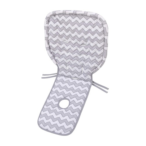Sumersault Gray Chevron High Chair Pad 20X37 Inch Soft Easy Clean Replacement - Foto 3 di 5