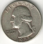 USA - 1956P - Washington ¼ $ - Silver Eagle - no mint mark - #15116RG