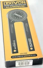 Lexivon  Aluminum Miter Saw Protractor  7inch Rust Proof Angle Finder  LX-230