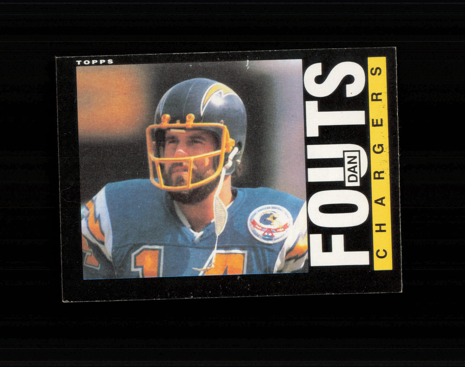 1985 Topps Football #372 Dan Fouts San Diego Chargers