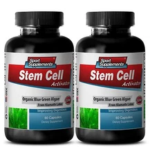 Organic Spirulina Powder - Stem Cell Activator 500mg - Lose Weight Caps 2B