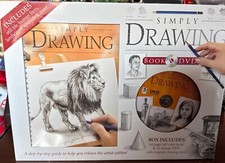 Simply Drawing Spiral Bound 65 page Book and DVD by Jacqui Grantford 2010