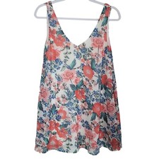 Show Me Your MuMu Tank Top Women's Size Small Tunic Floral Beach Summer Boho