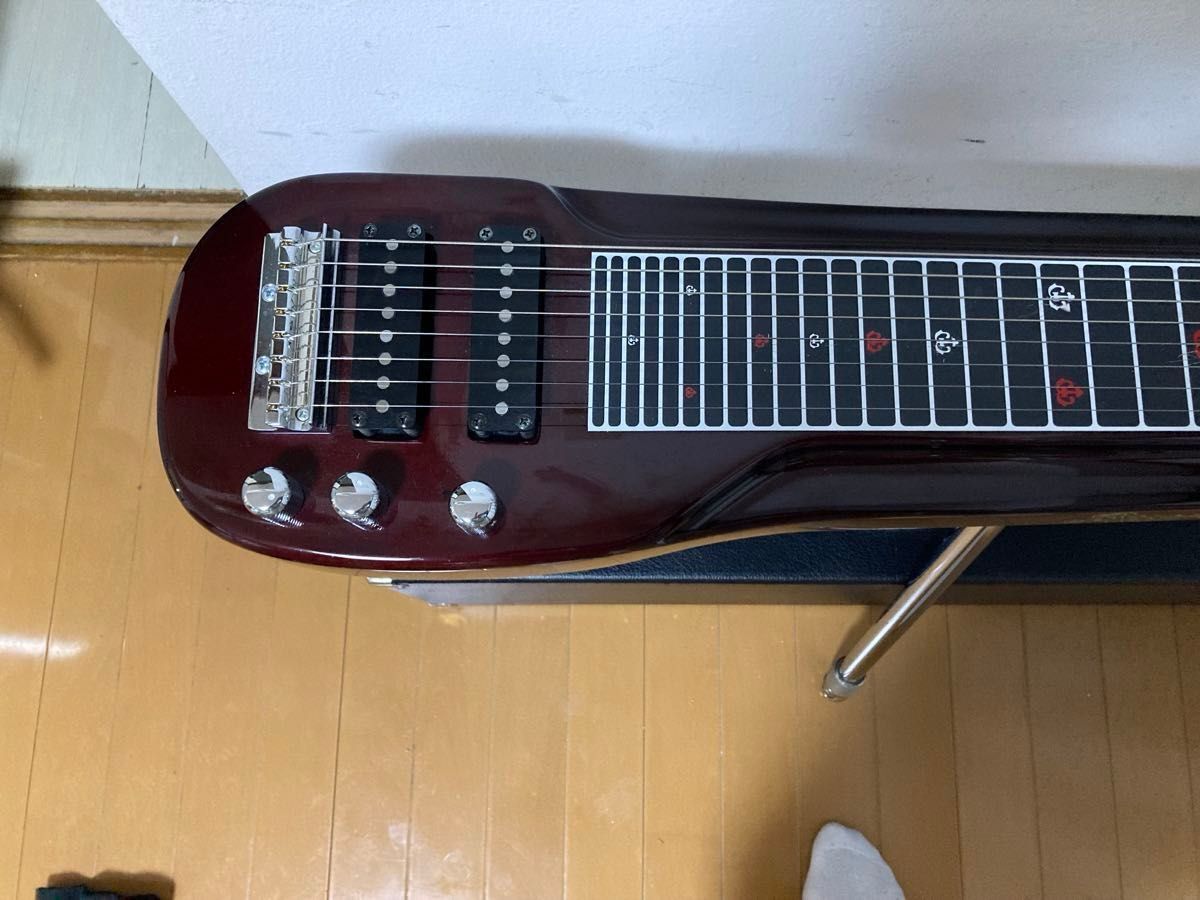 CANOPUS カノップス8弦Wネックスチールギター スタンド ケース付