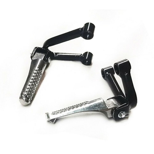 L&R Motorcycle Side Stand Set Rear Passenger Foot Pegs Pedal Bracket Refit Parts - Picture 3 of 9