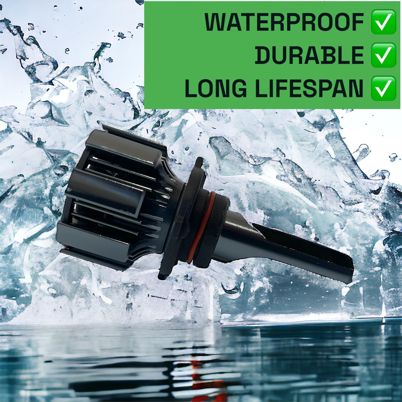 LiteSync N1 9006/HB4 LED Fog Light Bulbs 10000lm Canbus For Lexus IS200