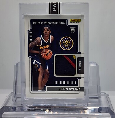 Bones Hyland 10/10 2021 Panini Instant Rookie Premiere Lids #RPL26 Hat RC Rookie