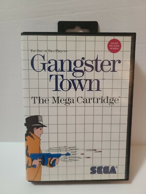 Gangster Town (Sega Master System, 1987) SMS Complete CIB Authentic Game Nice