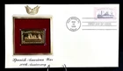 Spanish American War-100th Anniversary--1st day issue-Golden Replica MH