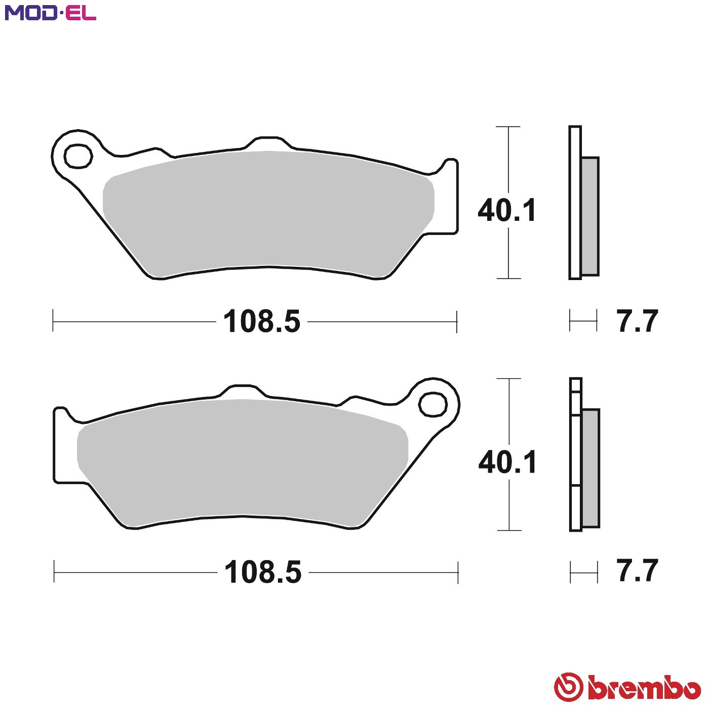 Brake Pads for BMW R 1200 RT ABS 2019 Rear Sinter Street Brembo - Image 21