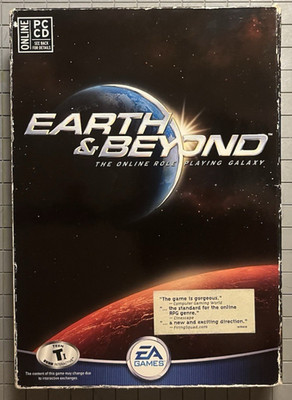Earth & Beyond PC 2002 Small Big Box Complete   2 Discs, Maps, Guides