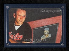 2007 UD Masterpieces Deep Blue Linen Frame 68/75 Cal Ripken Jr #55 HOF 9ca