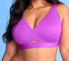 Cacique Comfort Bliss Lightly Lined No Wire Bra Hypnotic Purple 44D