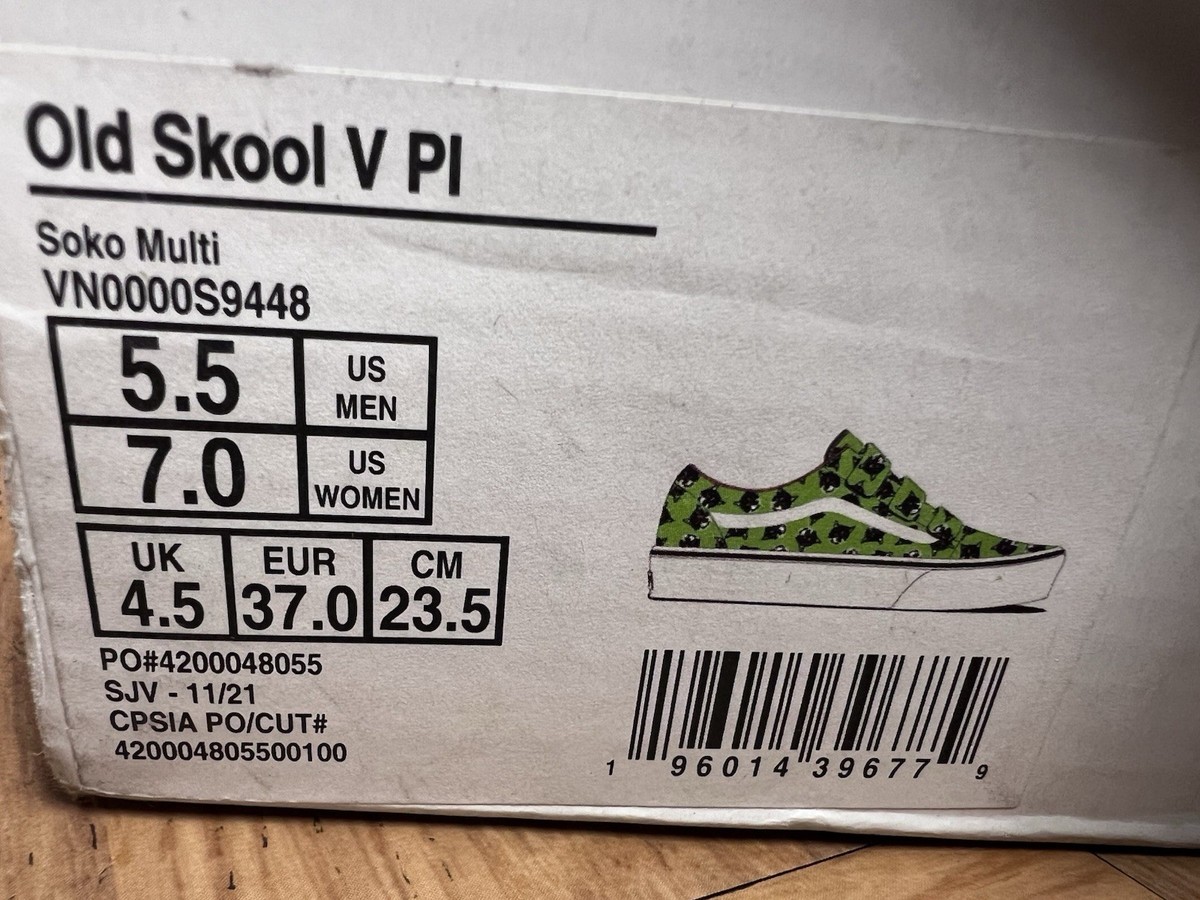 Vault Sz 7 - VANS Old Skool V Platform “Soko Multi” Womens Day Pug