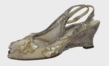 Brunella Designer Schuhe Sling-Pumps,Pailetten,Damen Gr.40, sehr guter Zustand