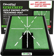 Patented Golf Training Mat, Practice Mat and Swing Trainer