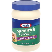 Creamy Sandwich Spread - 15 oz Jars, Pack of 12 - Perfect for Deli & Snacks