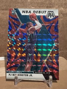 2019-20 Mosaic PJ Washington NBA Debut Blue Reactive Prizm Rookie RC #278