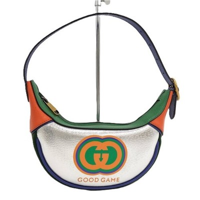 Gucci Good Game Mini Bag Half Moon Leather Multicolor Used SKAI-0