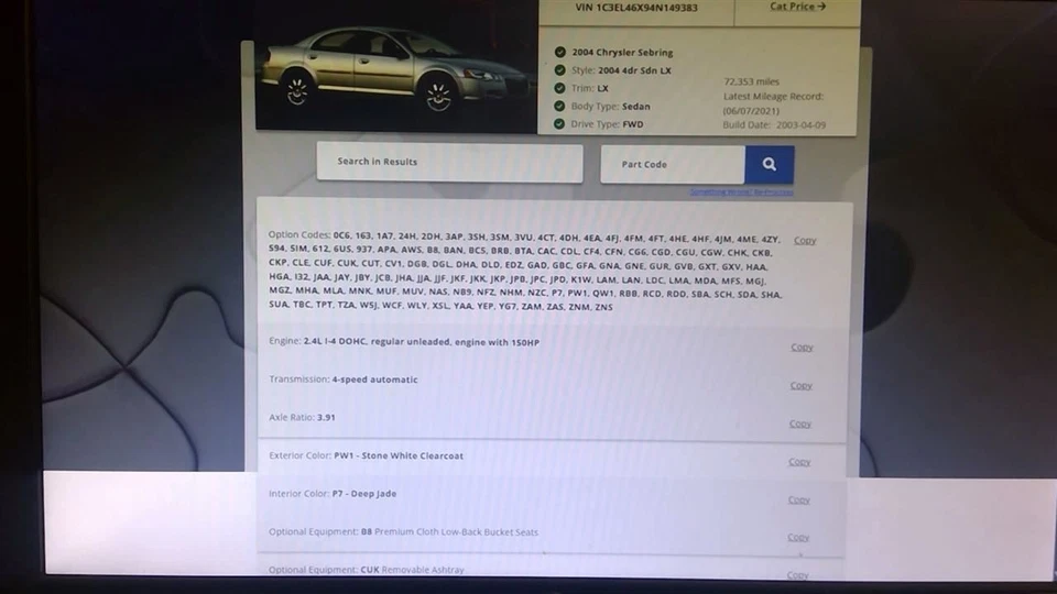 Anti-Lock Brake Part Assembly Convertible Fits 04 SEBRING 880875 Foto 3 de 4