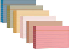 3X5 Index Cards Ruled Lined, 216 Pcs Flash Cards Study Cards for Learning and St