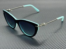 TIFFANY TF4253 80559S Black Silver Blue Gradient Women's 55 mm Sunglasses