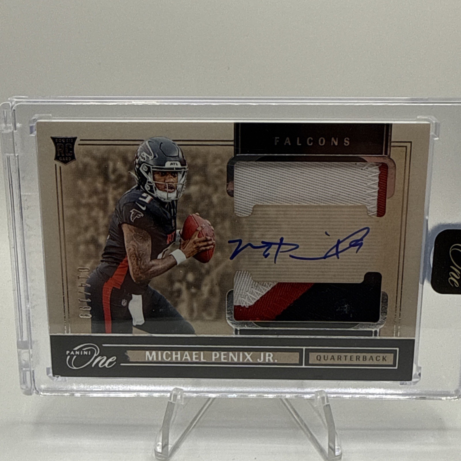 Michael Penix Jr. - 2024 Panini One #32 RPA Patch Auto /199 Falcons Rookie RC