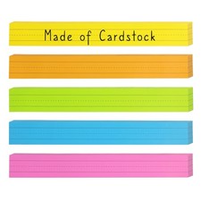 Colored Sentence Strips Cardstock, Pack of 100, 3 x 24 Rainbow Color Word L...