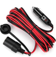5M KFZ VerläNgerungskabel ZigarettenanzüNder Buchse Stecker VerläNgerung 16AWG K