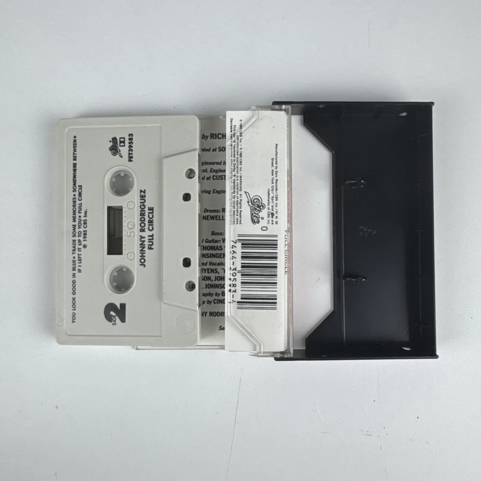 Johnny Rodriguez - Full Circle Cassette 1985 Epic - Image 3 of 3